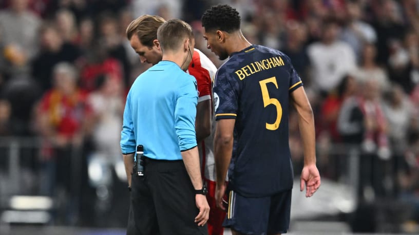 Jude Bellingham attempted to have a word with Harry Kane prior to his penalty for Bayern Munich