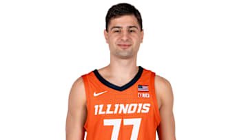 Illinois' MIhailo Petrovic is a 6-foot-2, 180-pound point guard from  Prokuplje, Serbia, who will be in his first season with the Illini in 2025-26.