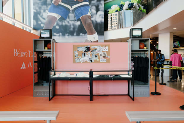 Props for a interactive adidas experience.