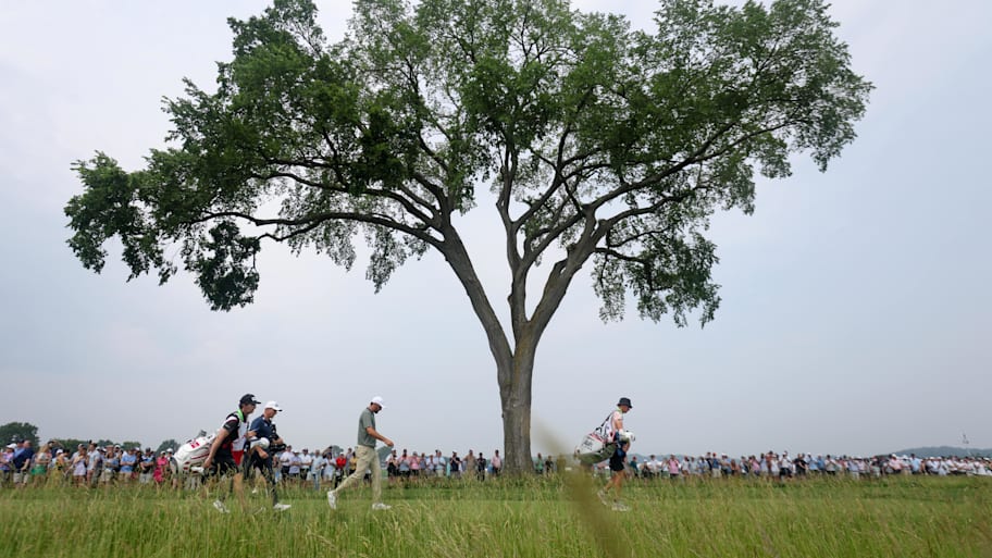 Slow play wreaked havoc on the first two rounds of the U.S. Open.   | Charles LeClaire-Imagn Images