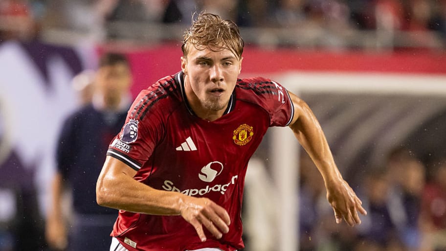 Ramus Højlund has been pushed down the Man Utd pecking order. | Harry Figiel/ISI Photos via Getty Images