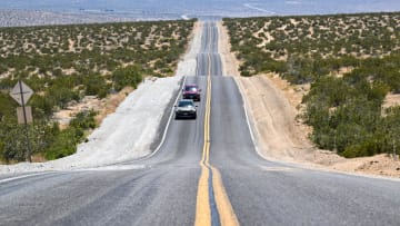 Scenic roads near Death Valley in California