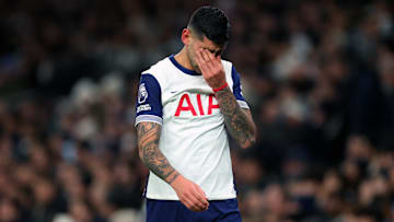 Cristian Romero being replaced in the defeat at home to Chelsea