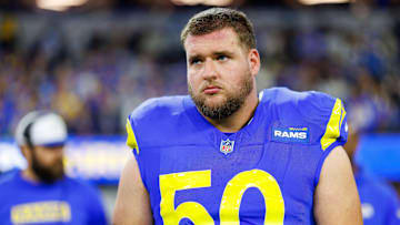 Los Angeles Rams offensive lineman Beaux Limmer (50)