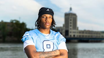 Keysan Taylor, a junior football player for Guilford High School