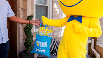 Mr. Lemonhead makes a special delivery of Lemonhead Ropes