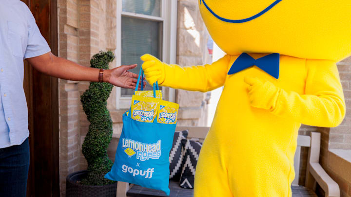 Mr. Lemonhead makes a special delivery of Lemonhead Ropes