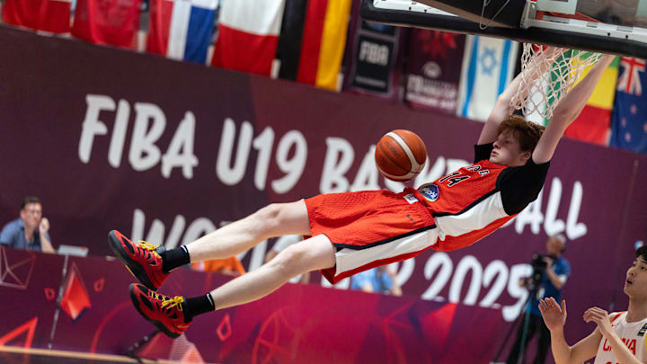 Maxime Meyer, China v Canada: Group B - FIBA U19 Basketball World Cup 2025