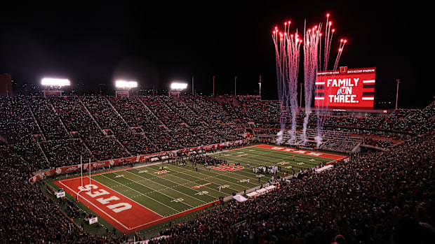 A general view of Rice-Eccles Stadium 