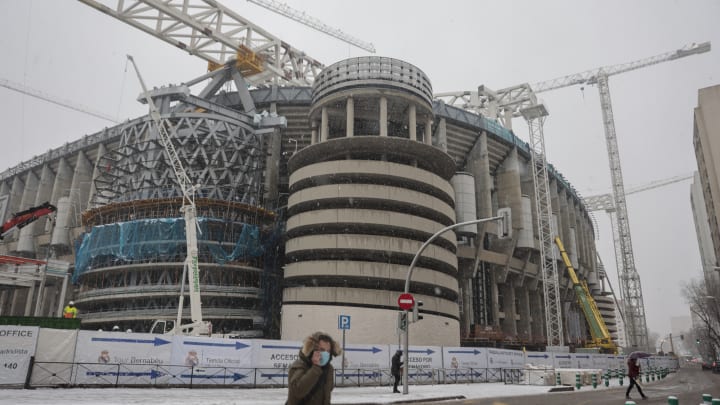 Im kommenden Jahr sollen die Umbauarbeiten am Estadio Santiago Bernabéu beendet sein Im kommenden Jahr sollen die Umbauarbeiten am Estadio Santiago Bernabéu beendet sein