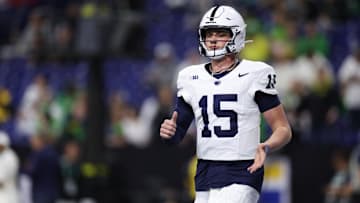 Penn State Nittany Lions quarterback Drew Allar (15)