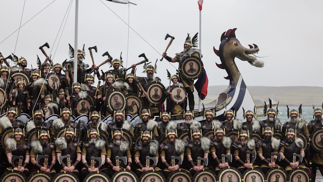 The 2025 Up Helly Aa Takes Place In The Shetland Islands