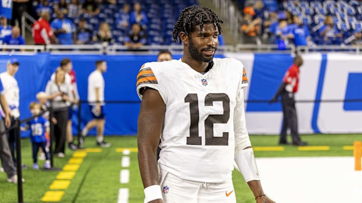 Cleveland Browns quarterback Shedeur Sanders was silent during his locker room interview on Wednesday. Cleveland Browns quarterback Shedeur Sanders was silent during his locker room interview on Wednesday.