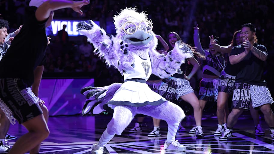 The Golden State Valkyries' official mascot, Violet, was revealed Monday | Kelley L Cox-Imagn Images