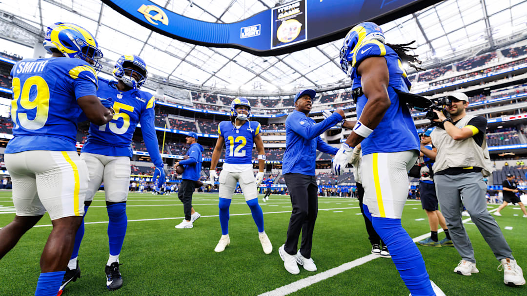 Los Angeles Rams Davante Adams, Xavier Smith, Konata Mumpfield, Puka Nacua, Eric Yarber