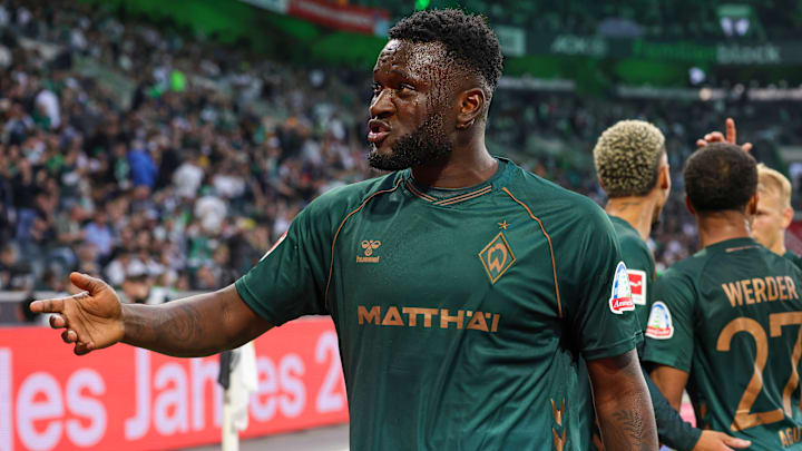Victor Boniface im Werder-Trikot Victor Boniface im Werder-Trikot