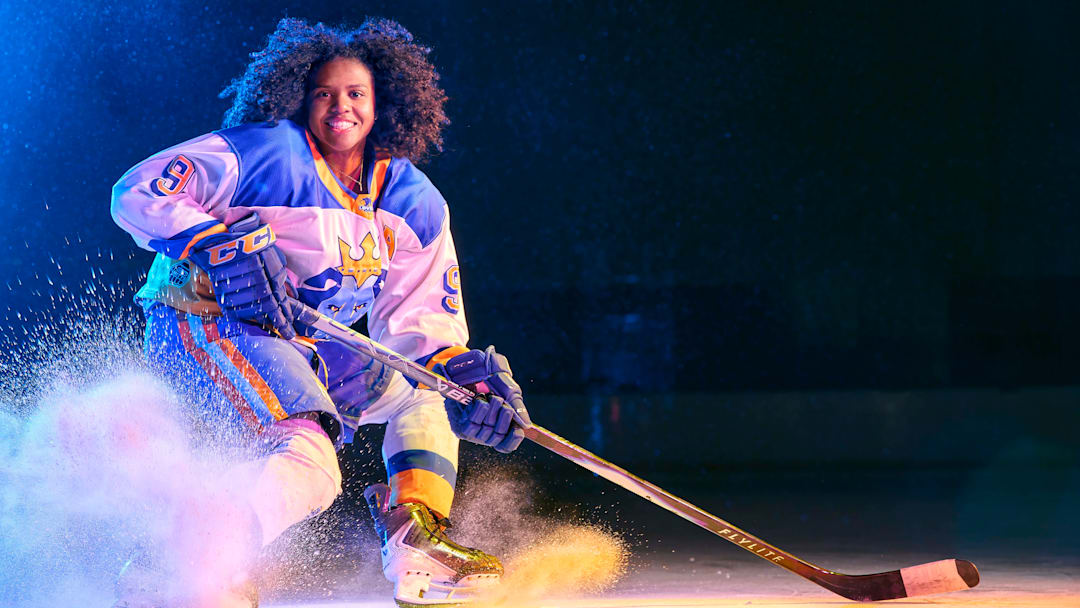 Chyna Taylor, who plays at the Lovell Academy in Massachusetts, committed to Wisconsin for college hockey. 