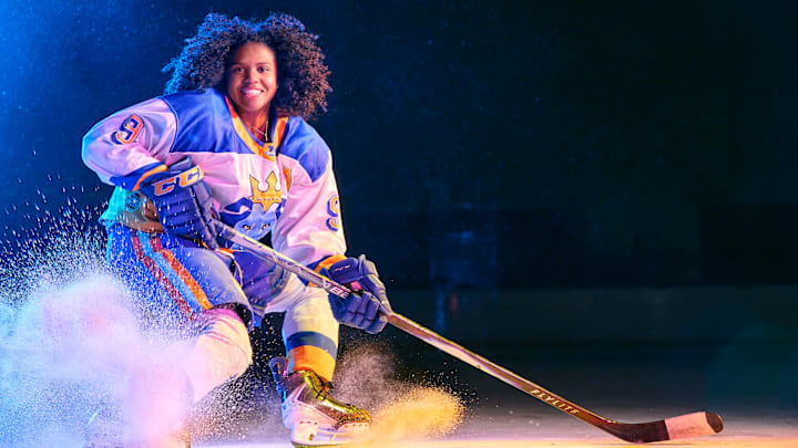 Chyna Taylor, who plays at the Lovell Academy in Massachusetts, committed to Wisconsin for college hockey. 