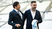 Pablo Longoria et Roberto De Zerbi - OM