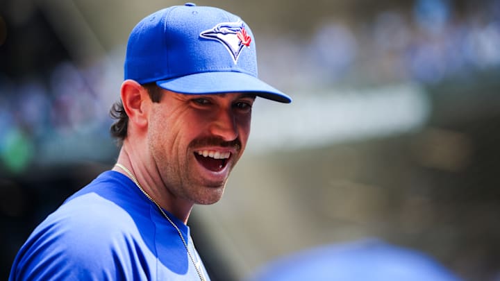 Blue Jays RHP Shane Bieber during a game against the Royals.