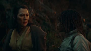 (L-R): Master Sol (Lee Jung-jae) and Osha (Amandla Stenberg) in Lucasfilm's Star Wars THE ACOLYTE, season one, exclusively on Disney+. ©2024 Lucasfilm Ltd. & TM. All Rights Reserved.