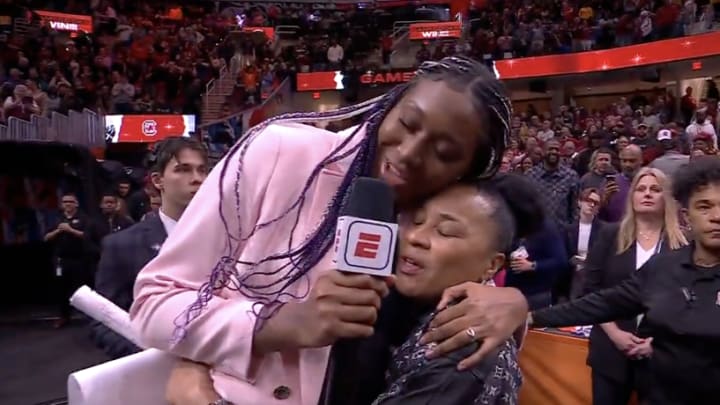 Fans Loved Dawn Staley’s Sweet Postgame Interview With Aliyah Boston