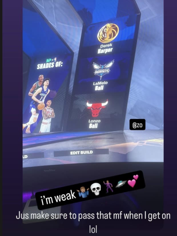 Lonzo Ball's IG Story