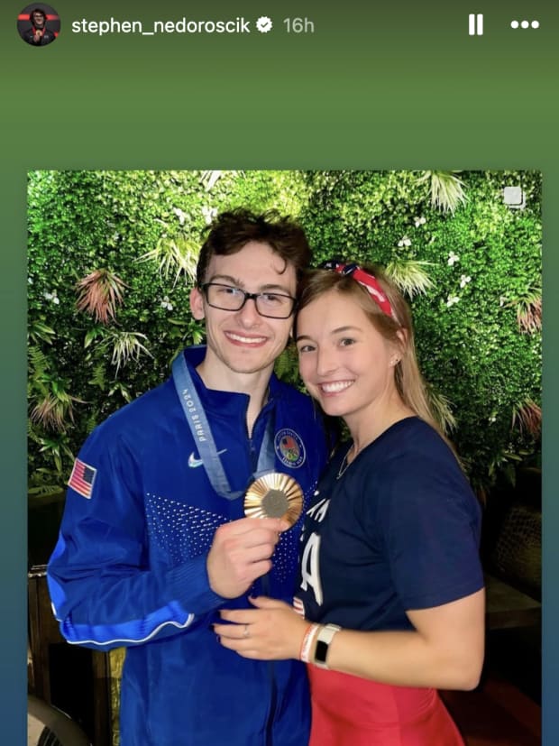 Stephen Nedoroscik Posed for Sweet Photo With His Girlfriend After Winning Bronze 