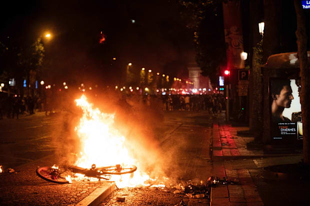 The streets of Paris descend into chaos.