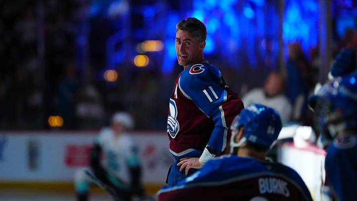 Colorado Avalanche center Brock Nelson (11). Credit: Ron Chenoy-Imagn Images