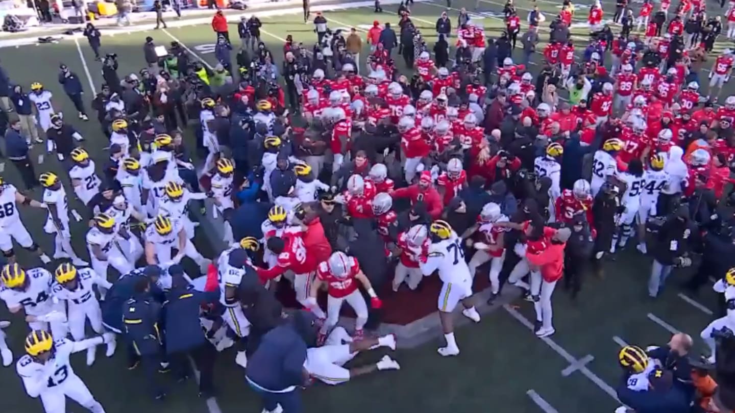 Michigan Upsets Ohio State, Brawl Erupts