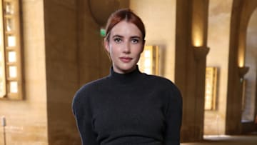 Emma Roberts attends the Jacquemus Menswear Spring/Summer 2026 in Paris, France, in June 2025.