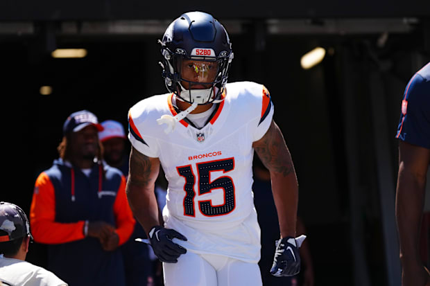 Denver Broncos wide receiver Jalen Virgil before the game against the Denver Broncos at Empower Field at Mile High.