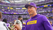 Aug 10, 2024; Minneapolis, Minnesota, USA; Minnesota Vikings head coach Kevin O'Connell after the game against the Las Vegas Raiders at U.S. Bank Stadium.