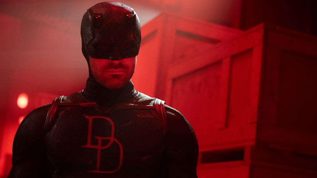 Matt Murdock/Daredevil (Charlie Cox) in Marvel Television's DAREDEVIL: BORN AGAIN, exclusively on Disney+. Photo by Jojo Whilden. © 2026 MARVEL. Matt Murdock/Daredevil (Charlie Cox) in Marvel Television's DAREDEVIL: BORN AGAIN, exclusively on Disney+. Photo by Jojo Whilden. © 2026 MARVEL.