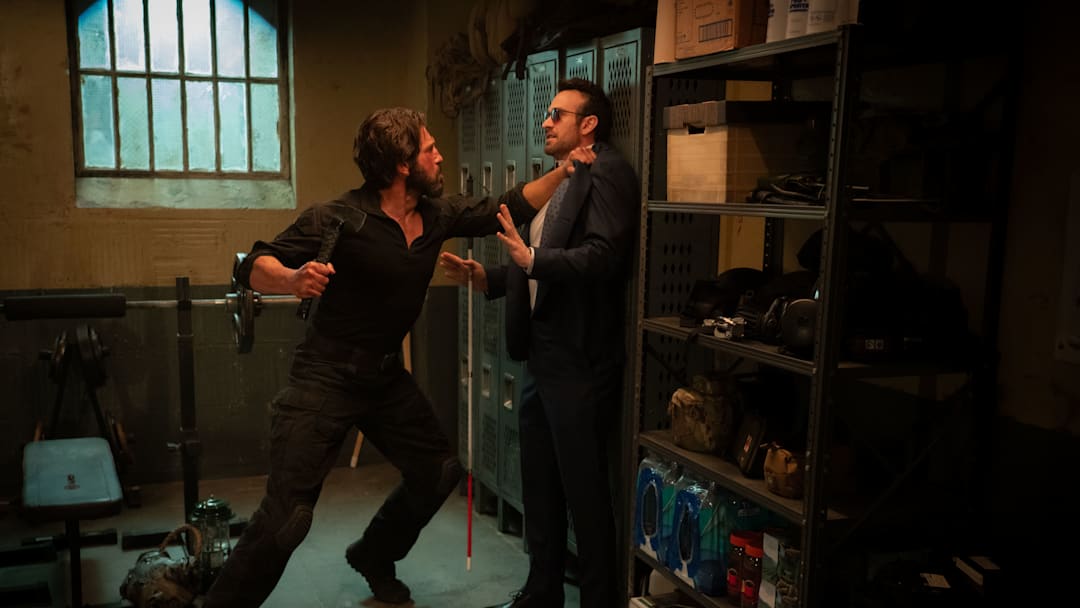 (L-R) Frank Castle/The Punisher (Jon Bernthal) and Matt Murdock/Daredevil (Charlie Cox) in Marvel Television's DAREDEVIL: BORN AGAIN, exclusively on Disney+. Photo by Giovanni Rufino. © 2025 MARVEL.