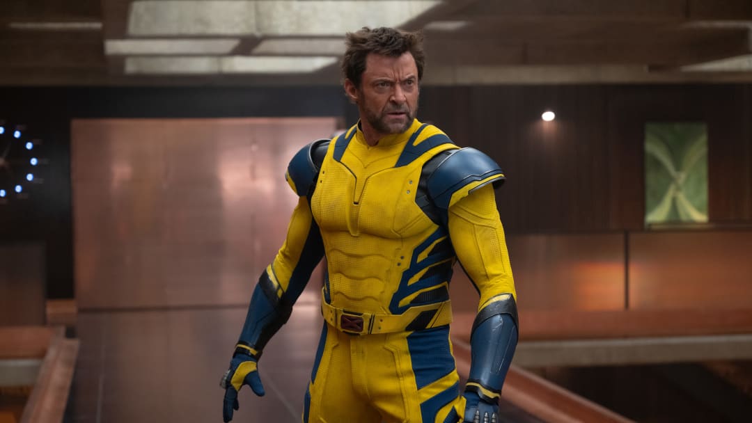 Hugh Jackman as Wolverine/Logan in 20th Century Studios/Marvel Studios' DEADPOOL & WOLVERINE. Photo by Jay Maidment. © 2024 20th Century Studios / © and ™ 2024 MARVEL.