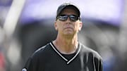 Baltimore Ravens offensive coordinator Todd Monken on the field before the game against the Washington Commanders at M&T Bank Stadium. Mandatory Credit: Tommy Gilligan-Imagn Images
