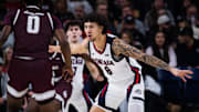 Gonzaga Bulldogs guard Jalen Warley (8).