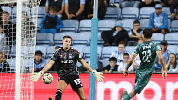 Brennan Johnson slots home the only goal of the night in injury time 