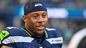 Uchenna Nwosu of the Seattle Seahawks