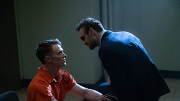 (L-R) Ben Poindexter/Bullseye (Wilson Bethel) and Matt Murdock/Dardevil (Charlie Cox) in Marvel Television's DAREDEVIL: BORN AGAIN, exclusively on Disney+. Photo by Giovanni Rufino. © 2025 MARVEL.