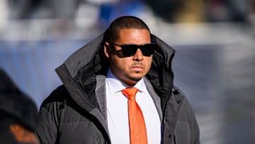 Dec 4, 2022; Chicago, Illinois, USA; Chicago Bears general manager Ryan Poles looks on before the game against the Green Bay Packers at Soldier Field. Mandatory Credit: Daniel Bartel-Imagn Images