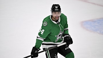 May 3, 2025; Dallas, Texas, USA; Dallas Stars defenseman Cody Ceci (44) in action during the game between the Dallas Stars and the Colorado Avalanche in game seven of the first round of the 2025 Stanley Cup Playoffs at American Airlines Center. Mandatory Credit: Jerome Miron-Imagn Images