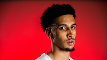 Sep 29, 2025; Cleveland, OH, USA;  Cleveland Cavaliers guard Tyrese Proctor (24) during media day at Rocket Arena. Mandatory Credit: Ken Blaze-Imagn Images