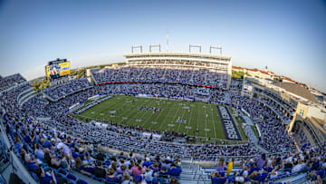 Nov 8, 2025; Fort Worth, Texas, USA; A view of the stadium and the field and the fans during the game between the TCU Horned Frogs and the Iowa State Cyclones at Amon G. Carter Stadium. Mandatory Credit: Jerome Miron-Imagn Images