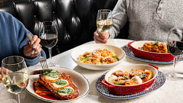 New menu items include Chicken Parmesan, The Finest Fettucine Alfredo and more