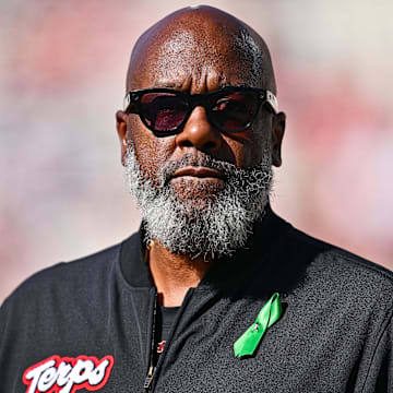 Maryland Terrapins head coach Michael Locksley. Credit: Jamie Sabau-Imagn Images