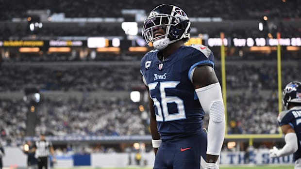 Tennessee Titans linebacker Kenneth Murray 