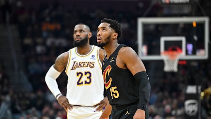 LeBron James, Los Angeles Lakers and Donovan Mitchell, Cleveland Cavaliers